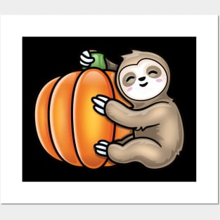 Sloth Pumpkin Posters and Art